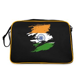 Support India gift - Retro Bag - black/gold - Back