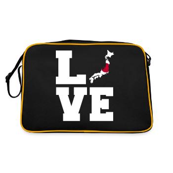 Cadeau Love Japan - Sac Retro - noir/or - Dos