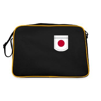 Cadeau de poche Japon - Sac Retro - noir/or - Dos
