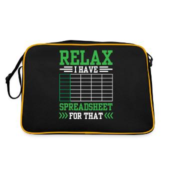 Relax I have a spreadsheet for this - Retro Bag - black/gold - Back