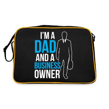 Je suis un père et un PDG propriétaire d’entreprise - Sac Retro - noir/or - Dos