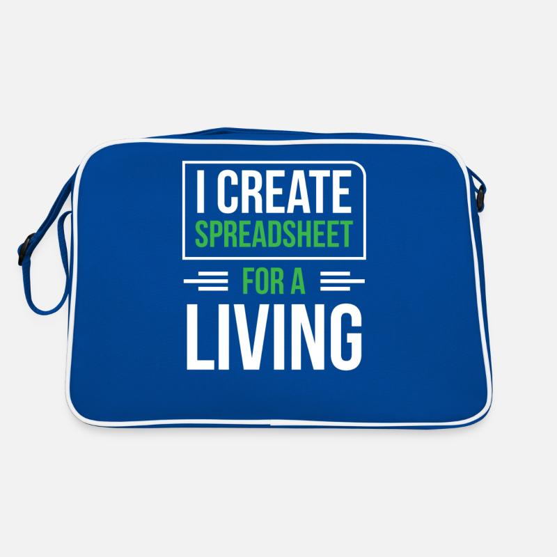 I Create Professional Spreadsheets Spreadsheets Retro Bag