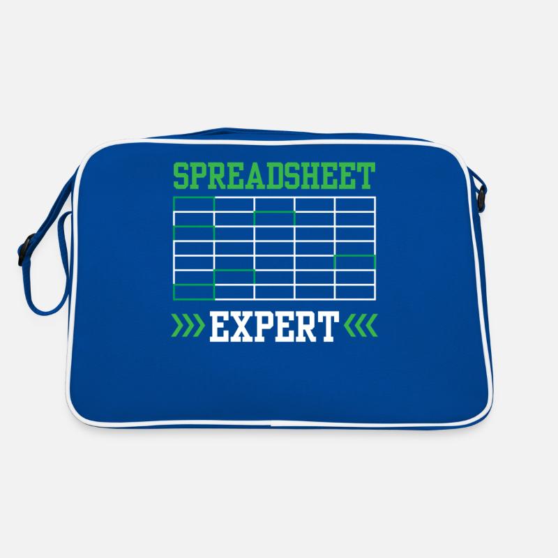 Spreadsheet Expert Accountant Work Table Retro Bag