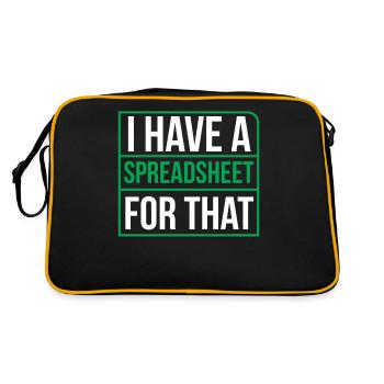 I have a spreadsheet for accountant table - Retro Bag - black/gold - Back