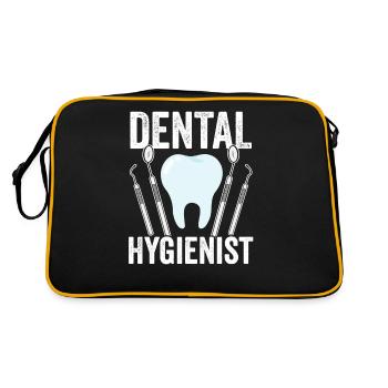 Équipe d’hygiénistes dentaires Dentiste hygiéniste dentaire - Sac Retro - noir/or - Dos