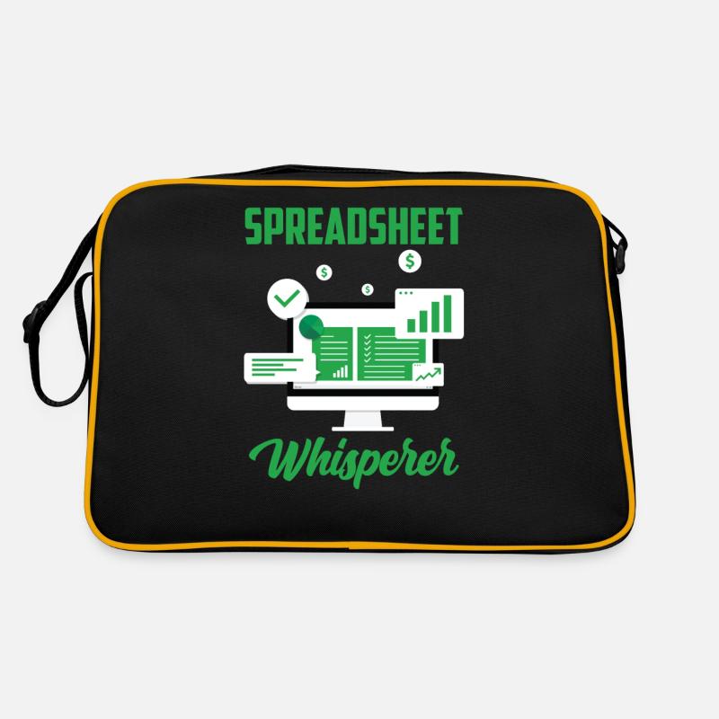 Spreadsheet Whisperer Table Accountant Work Retro Bag