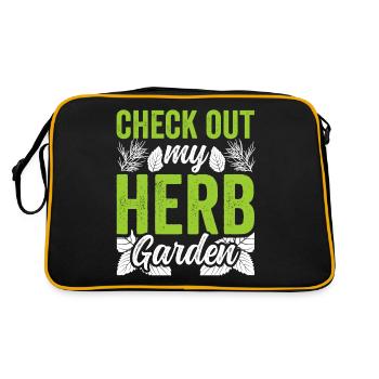 Check out my herb garden herbs - Retro Bag - black/gold - Back