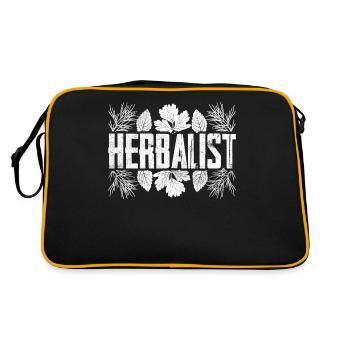 Herb Collector Herb Garden Herbs Herb Herb - Retro Bag - black/gold - Back