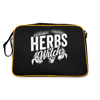 Herbal Witch Herb Garden Herb - Retro Bag - black/gold - Back