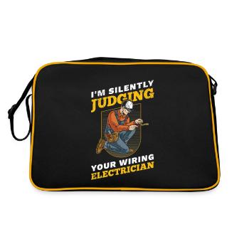 Je juge silencieusement votre - Sac Retro - noir/or - Dos