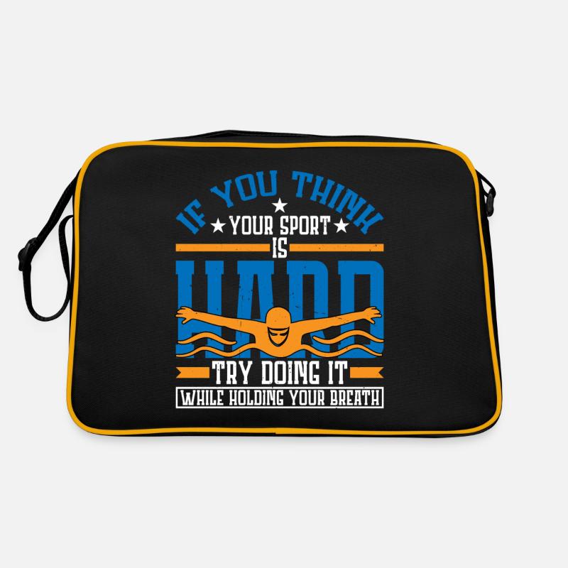 Try Doing It While Holding Your Breath Retro Bag