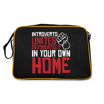 Introvertis s’unit séparément dans votre propre maison 3 - Sac Retro - noir/or - Dos