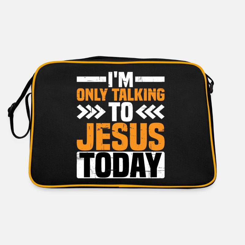 I'm Only Talking To Jesus Today 2 Retro Tasche