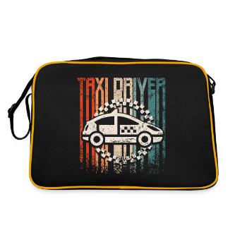 Retro vintage taxi driver - Retro Bag - black/gold - Back