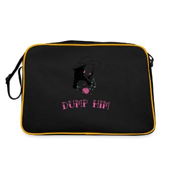 Journée internationale de la femme Jetez-le Silhouette de femme - Sac Retro - noir/or - Dos