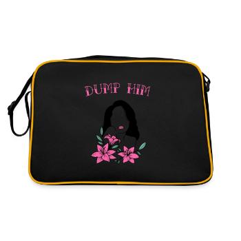 Journée internationale de la femme Jetez-le Silhouette de femme - Sac Retro - noir/or - Dos
