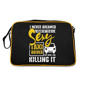 Sexy taxi driver - Retro Bag - black/gold - Back