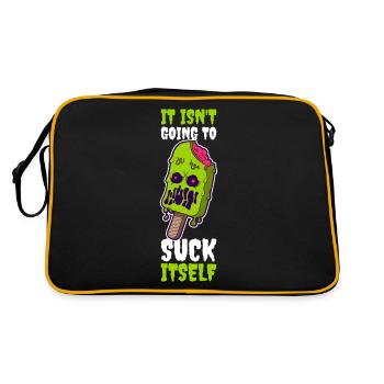 It Isnt Going To Suck Itself Ice Cream Gift - Retro Bag - black/gold - Back