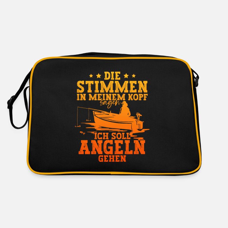 Angeln Angler Retro Tasche