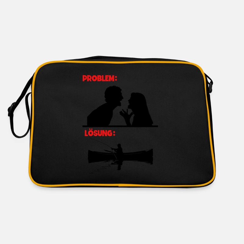 Angeln Angler Retro Tasche
