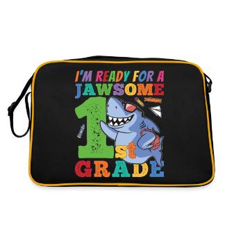 First Grader Awesome Back to School Lifestyle Gesc - Retro Bag - black/gold - Back