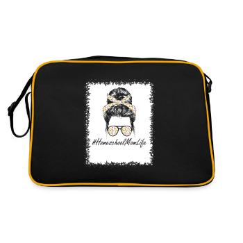 Cours en ligne d’apprentissage de leçons virtuelles disant - Sac Retro - noir/or - Dos