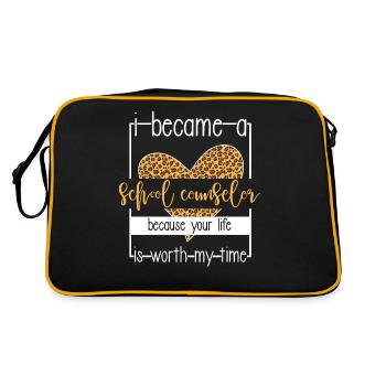 Conseiller d’orientation Appréciation Counseling scolaire - Sac Retro - noir/or - Dos