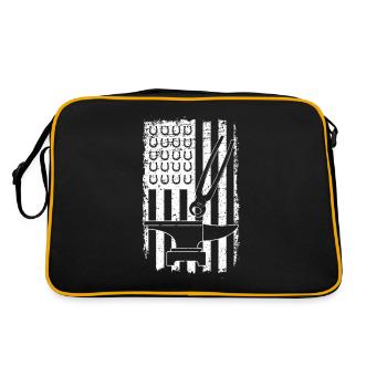 USA Patriotic America Artisan Forgeron - Sac Retro - noir/or - Dos