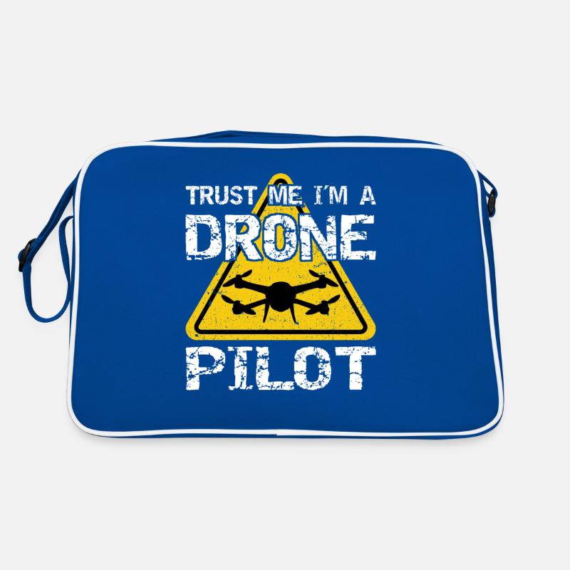 Drone avec panneau d’avertissement Drone flyer Sac Retro