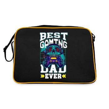 Jeu de hasard Gamer Papa - Sac Retro - noir/or - Dos