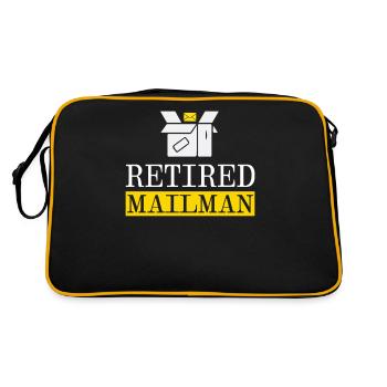 Postman Retired Delivery Postman - Retro Bag - black/gold - Back