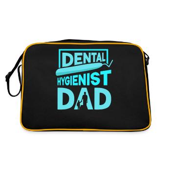 Hygiéniste dentaire Papa Hygiène dentaire Équipe dentaire - Sac Retro - noir/or - Dos