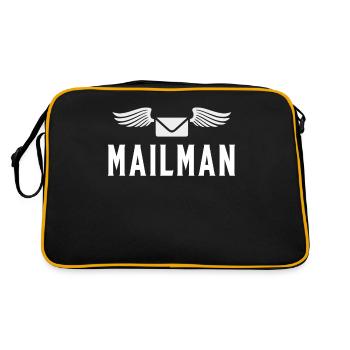 Postman Delivery Parcel Service Postman - Retro Bag - black/gold - Back