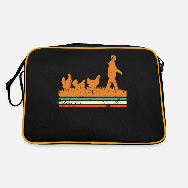 Huhn Hühner Retro Tasche