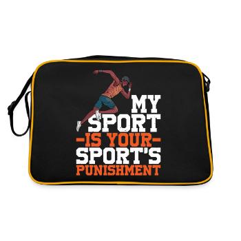 My Sport Is Your Sport's Punishment - Retro Bag - black/gold - Back