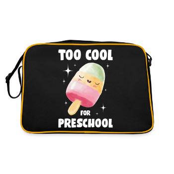 Too Cool For Preschool Ice Cream Gift - Retro Bag - black/gold - Back
