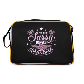 Petite grand-mère sassy - Sac Retro - noir/or - Dos
