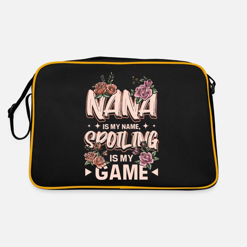 Nana is my name spoiling is my game Retro Tasche