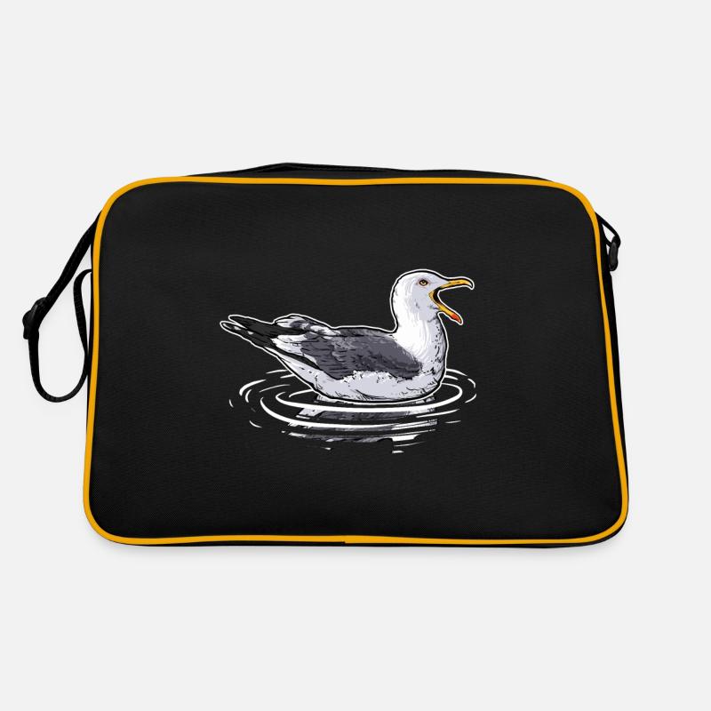 Mouettes Oiseaux de mer Océan Oiseaux de mer Oiseaux de mer Sac Retro