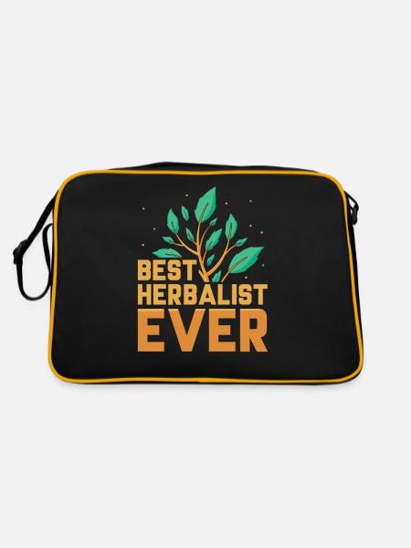Best Herbal Specialist of All Time Herbs - Retro Bag - black/gold - Back