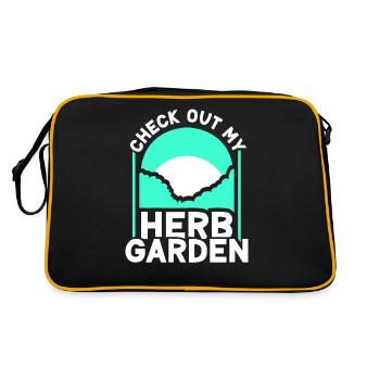 Check out my herb garden herbs - Retro Bag - black/gold - Back