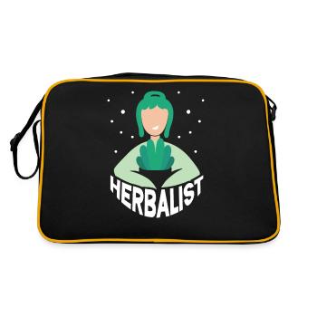Herbalist Herb Herb Herb Garden - Retro Bag - black/gold - Back