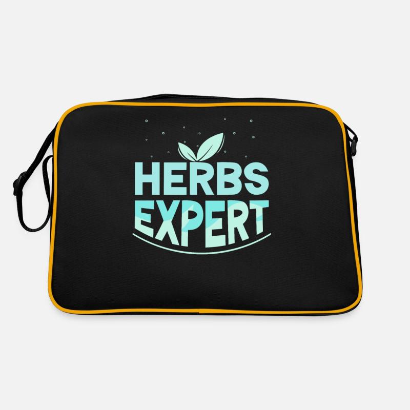 Kräuterexperte Kräuter Kraut Kräutergarten Retro Tasche