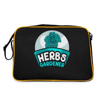 Herb Gardener Herb Herb Garden Herbalism - Retro Bag - black/gold - Back