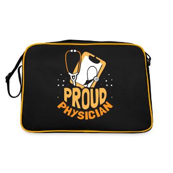 Proud Doctor Medical Doctor Doctor Profession - Retro Bag - black/gold - Back