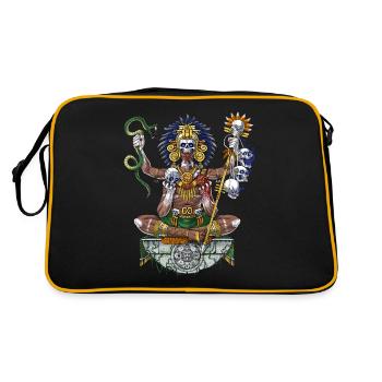 Aztec Warrior Shaman - Retro Bag - black/gold - Back