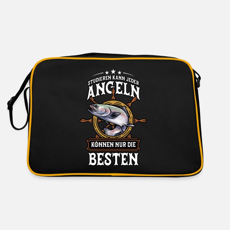 Angeln Angler Retro Tasche