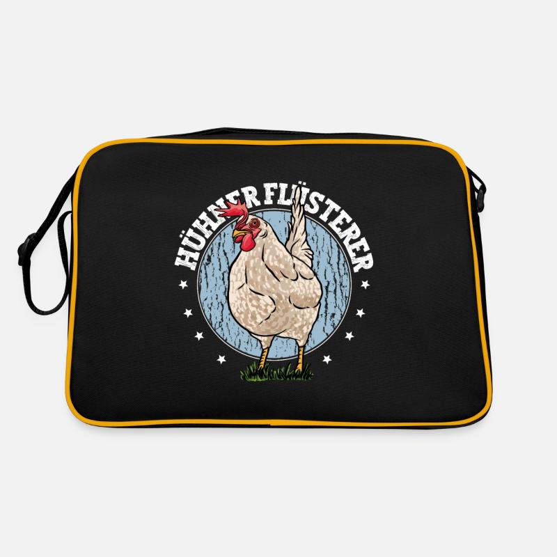 Huhn Hühner Flüsterer Retro Tasche