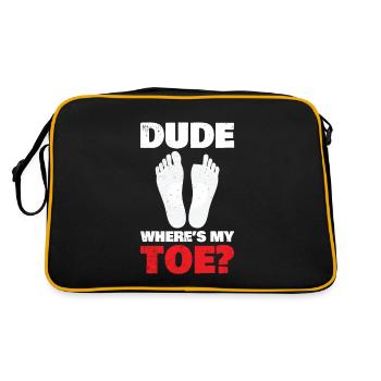 Age, where is my toe? - Retro Bag - black/gold - Back