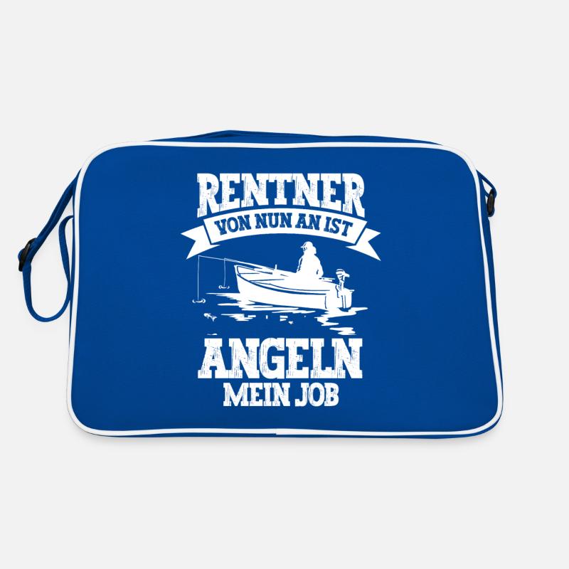 Angeln Angler Rentner Retro Tasche